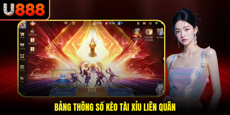 Bảng thông số kèo tài xỉu Liên Quân